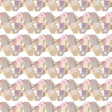 Kusursuz geometrik süs deseni. Vektör illüstrasyonu 