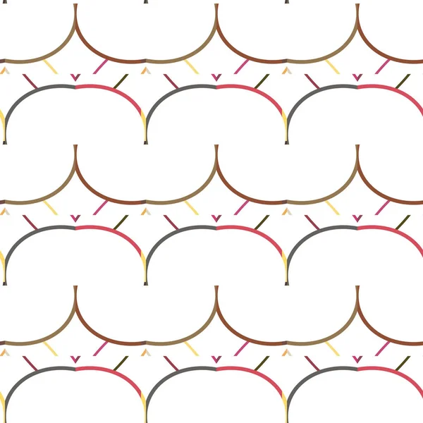 Geometryczny Wzór Dekoracyjny Bez Szwu Ilustracja Wektora — Wektor stockowy