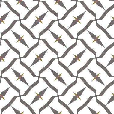 Modern geometrik vektör tasarımı, kusursuz desen çizimi