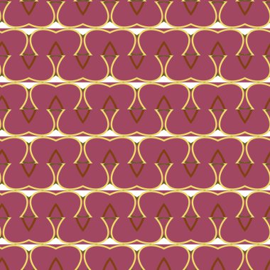 Kusursuz geometrik süs deseni. Vektör illüstrasyonu 