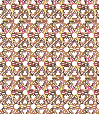 Modern geometrik vektör tasarımı, kusursuz desen çizimi