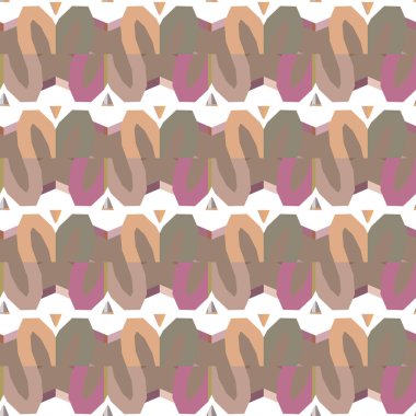 Modern geometrik vektör tasarımı, kusursuz desen çizimi