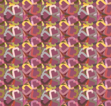 Geometrik şekilli kusursuz desen. vektör illüstrasyonu