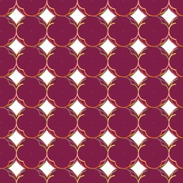 シームレスな幾何学的な装飾パターン ベクトル — ストックベクタ