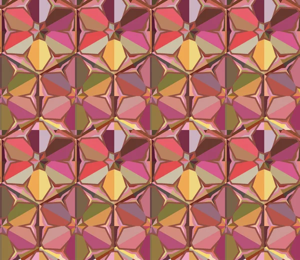 Patrón Ornamental Geométrico Sin Costuras Ilustración Vectorial — Archivo Imágenes Vectoriales