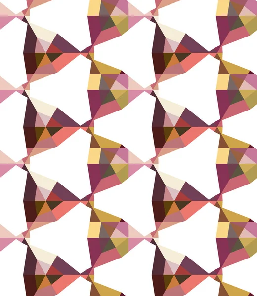Seamless Geometric Ornamental Pattern Vector Illustration — Stock Vector