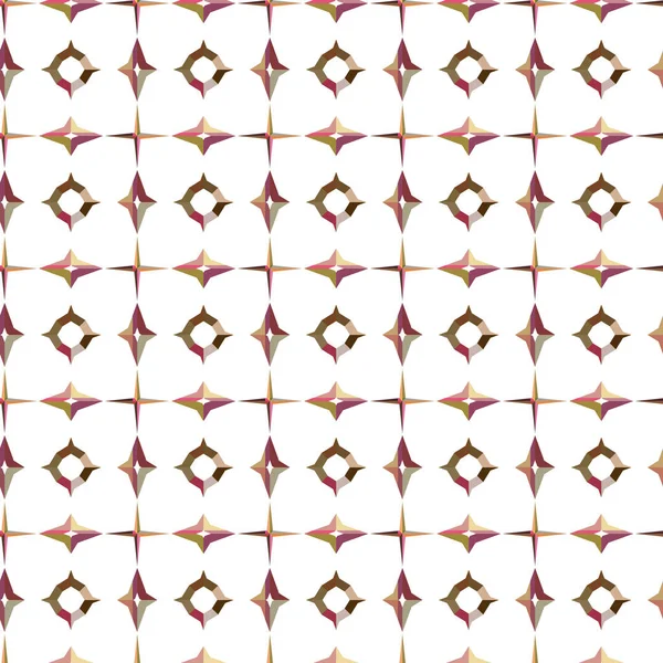 Modello Ornamentale Geometrico Senza Cuciture Sfondo Astratto Illusione — Vettoriale Stock