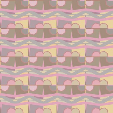 Geometrik şekilli kusursuz desen. vektör illüstrasyonu