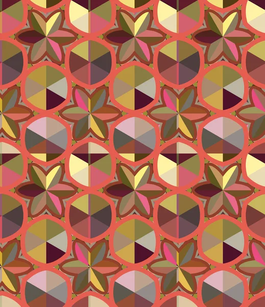 Impresión Ornamental Abstracta Fondo Sin Costuras — Archivo Imágenes Vectoriales