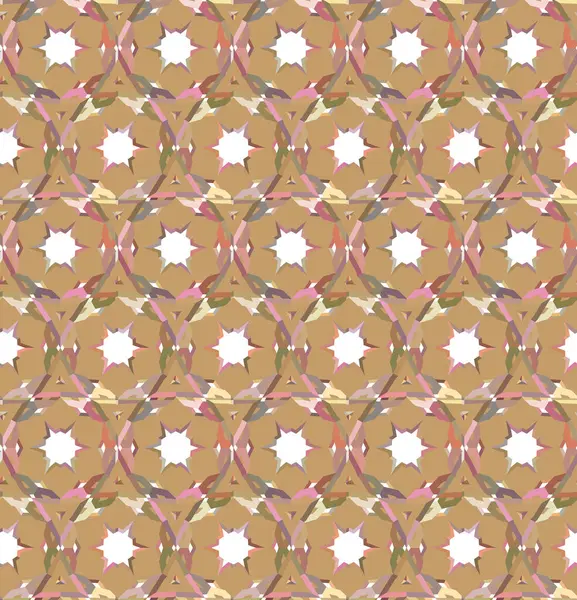 Patrón Ornamental Geométrico Sin Costuras Fondo Abstracto Ilusión — Archivo Imágenes Vectoriales