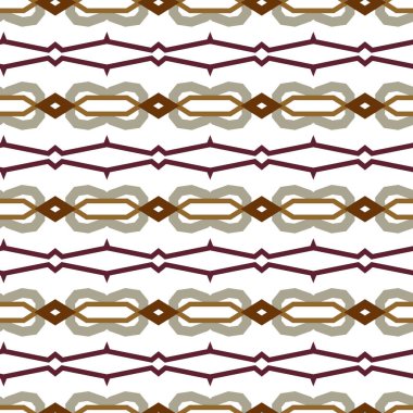 Geometrik şekilli kusursuz desen. vektör illüstrasyonu
