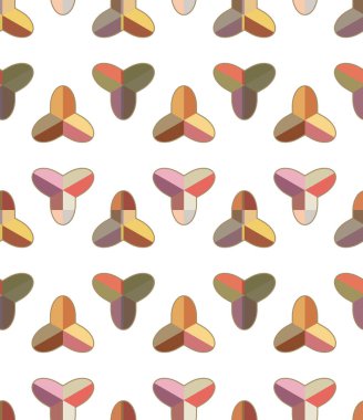 Modern geometrik vektör tasarımı, kusursuz desen çizimi