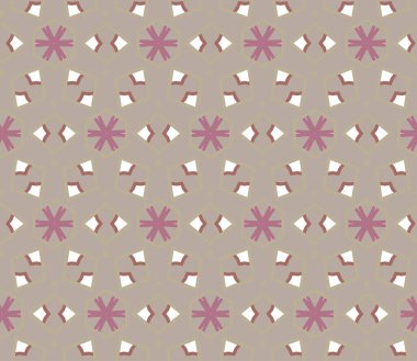 Kusursuz geometrik süs deseni. Vektör illüstrasyonu 