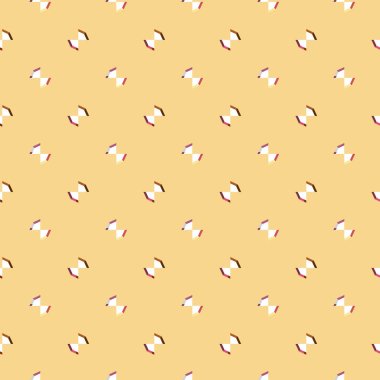 Kusursuz geometrik süs deseni. Vektör illüstrasyonu 