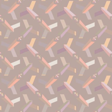 Kusursuz geometrik süs deseni. Vektör illüstrasyonu 