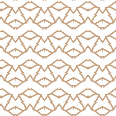 Soyut vektör geometrik dikişsiz desen. beyaz çizgi örgülü modern minimalist arkaplan