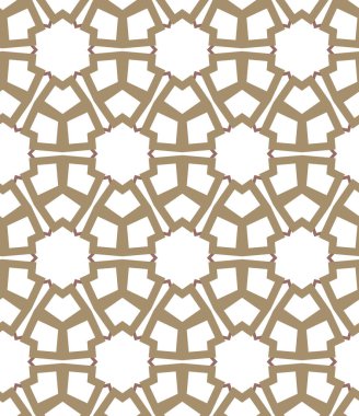 Kusursuz geometrik süs deseni. Vektör illüstrasyonu 