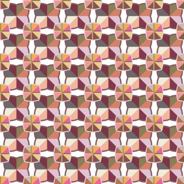 Kusursuz geometrik süs deseni. Vektör illüstrasyonu 