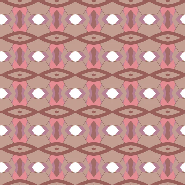 Sømløs Geometrisk Ornamentalt Mønster Vektorillustrasjon – stockvektor