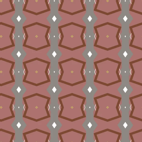 Patrón Ornamental Geométrico Sin Costuras Fondo Abstracto Ilusión — Vector de stock