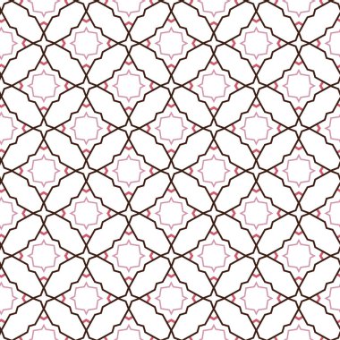 Kusursuz geometrik süs deseni. Vektör illüstrasyonu 
