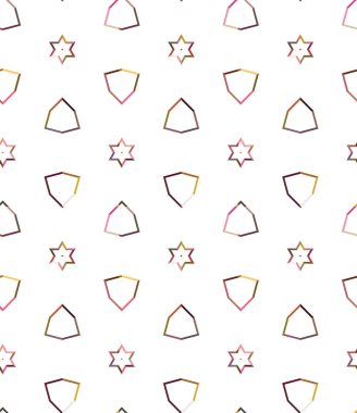 Soyut illüzyon arka planı. Kusursuz geometrik süslemeli görüntü