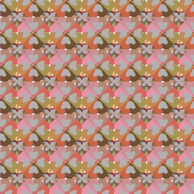 Soyut illüzyon arka planı. Kusursuz geometrik süslemeli görüntü