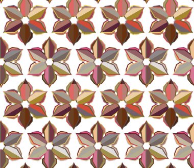 Soyut illüzyon arka planı. Kusursuz geometrik süslemeli görüntü