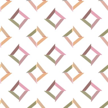 Geometrik şekilli kusursuz desen. vektör illüstrasyonu