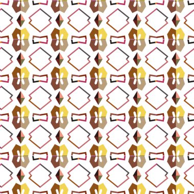 Soyut illüzyon arka planı. Kusursuz geometrik süslemeli görüntü