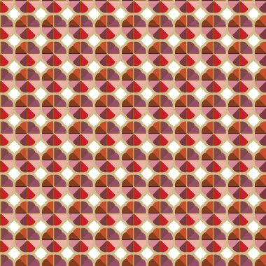 Geometrik şekilli kusursuz desen. vektör illüstrasyonu