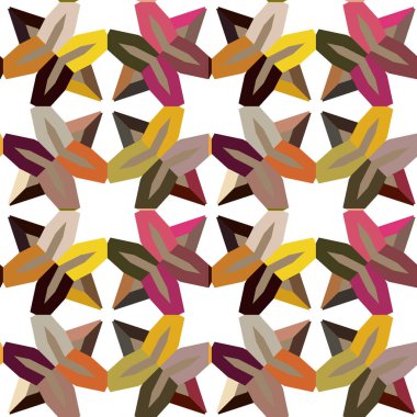 Soyut illüzyon arka planı. Kusursuz geometrik süslemeli görüntü