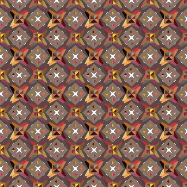 Kusursuz geometrik süs deseni. Vektör illüstrasyonu 