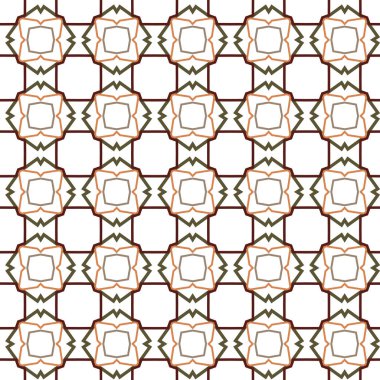 Kusursuz geometrik süs deseni. Vektör illüstrasyonu 