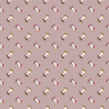 Geometrik şekilli kusursuz desen. vektör illüstrasyonu