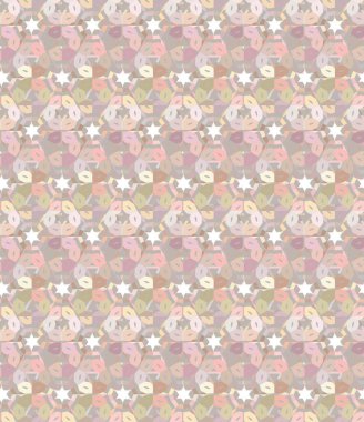 Dikensiz geometrik süslemeli görüntü. Soyut illüzyon arka planı