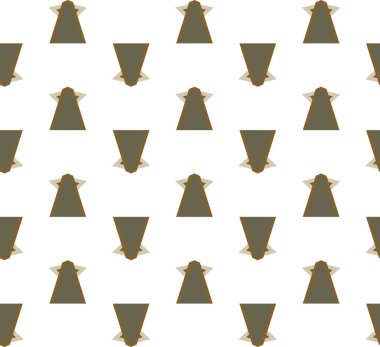 Kusursuz geometrik süs deseni. Vektör illüstrasyonu 