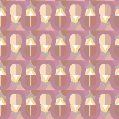 Geometrik şekilli kusursuz desen. vektör illüstrasyonu