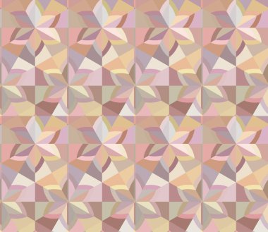 Dikensiz geometrik süslemeli görüntü. Soyut illüzyon arka planı