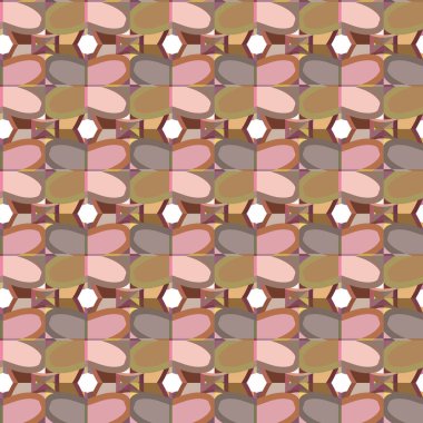 Kusursuz geometrik süs deseni. Vektör illüstrasyonu 