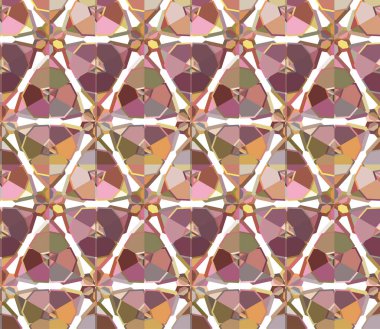 Geometrik şekilli kusursuz desen. vektör illüstrasyonu