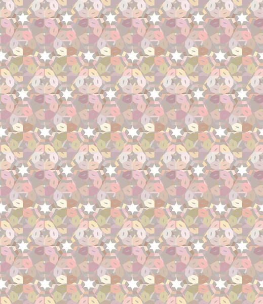 Dikensiz geometrik süslemeli görüntü. Soyut illüzyon arka planı