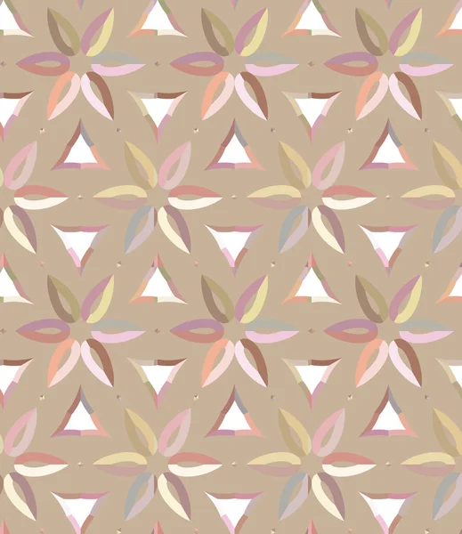 シームレスな幾何学装飾パターン ベクターイラスト — ストックベクタ