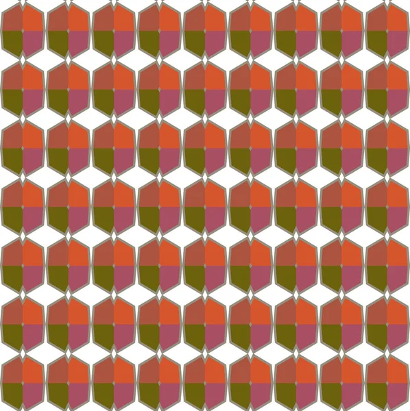 Fondo Abstracto Ilusión Filmación Con Patrón Ornamental Geométrico Sin Costuras — Archivo Imágenes Vectoriales