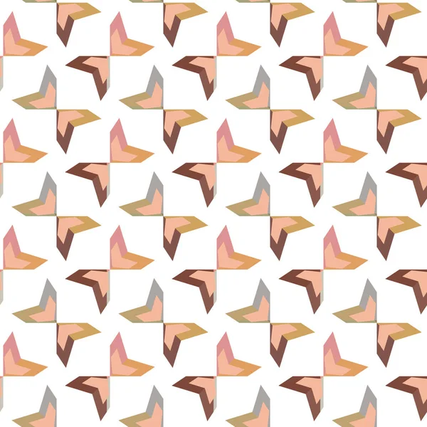 Abstraktní Iluzní Pozadí Záběry Bezešvým Geometrickým Ornamentálním Vzorem — Stockový vektor