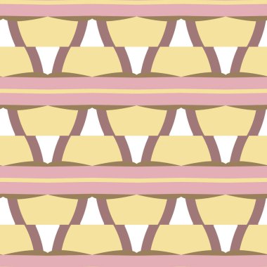 Kusursuz geometrik süs deseni. Vektör illüstrasyonu 