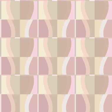 Modern geometrik vektör tasarımı, kusursuz desen çizimi