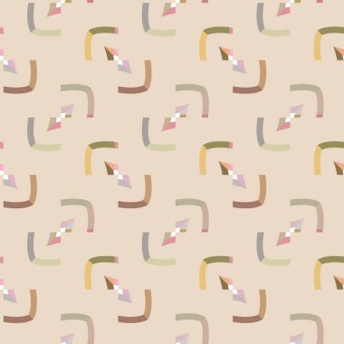 Kusursuz geometrik süs deseni. Vektör illüstrasyonu 