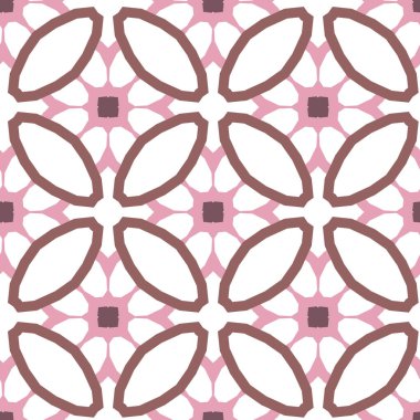 Geometrik şekilli kusursuz desen. vektör illüstrasyonu