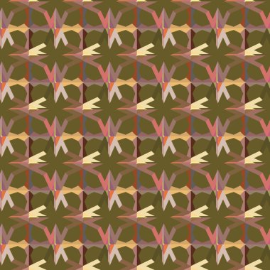 Kusursuz geometrik süs deseni. Vektör illüstrasyonu 
